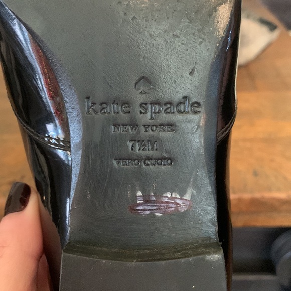 ♠️ Kate Spade Black Patent Leather Flats  ♠️ - Picture 8 of 9